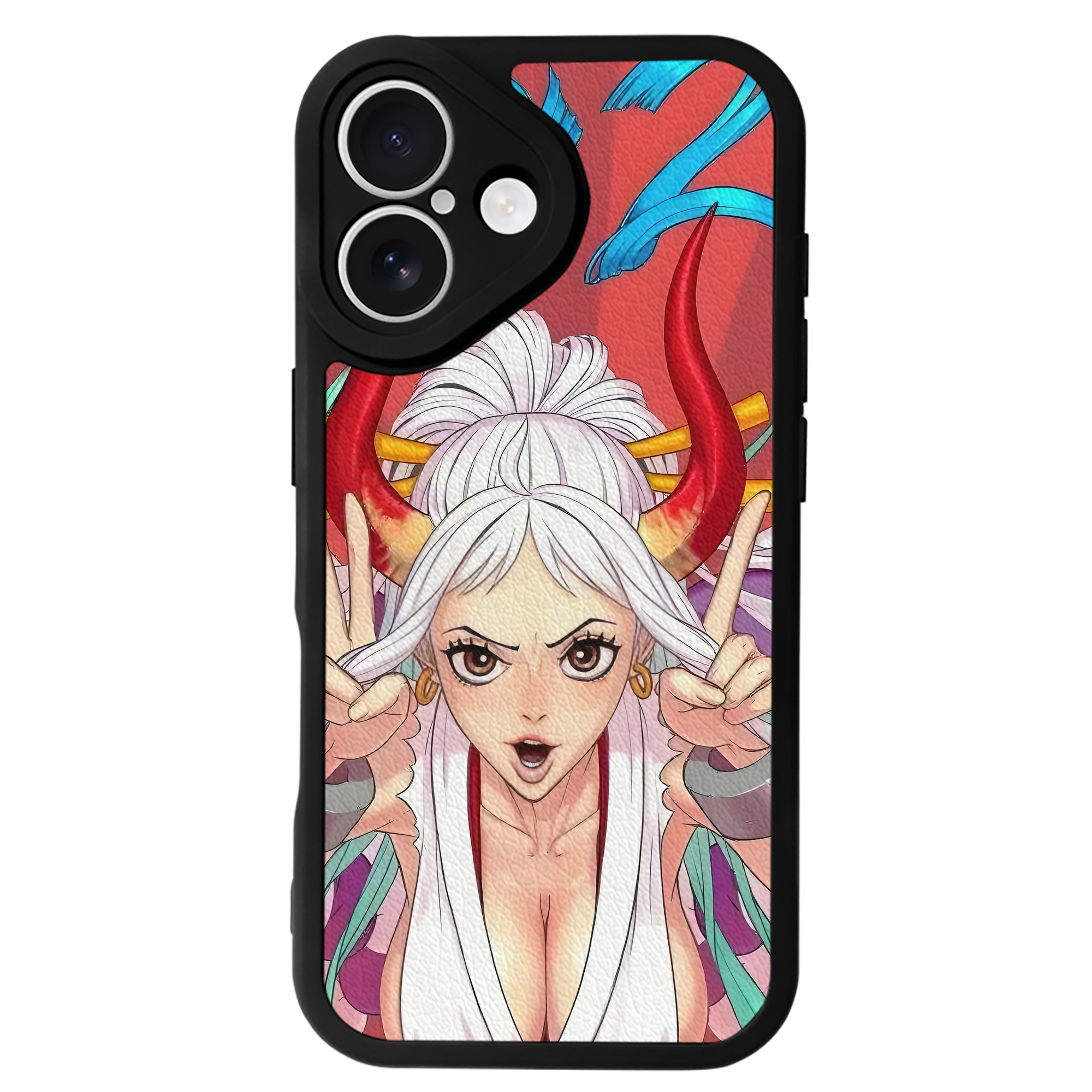 （画像用） ワンピース ONE PIECE 【iPhone 16シリーズ対応】シリコンスマホケース（レザー調） 材質：シリコン
